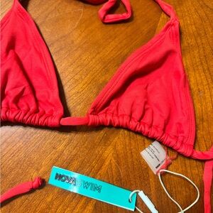 Fashion Nova Vibrant Red Bikini Top